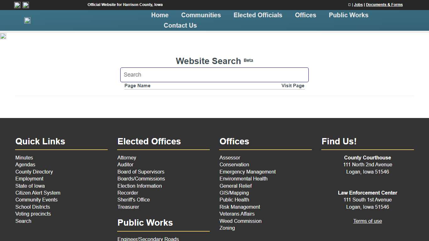 Search - Harrison County, Iowa